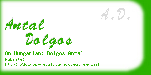 antal dolgos business card